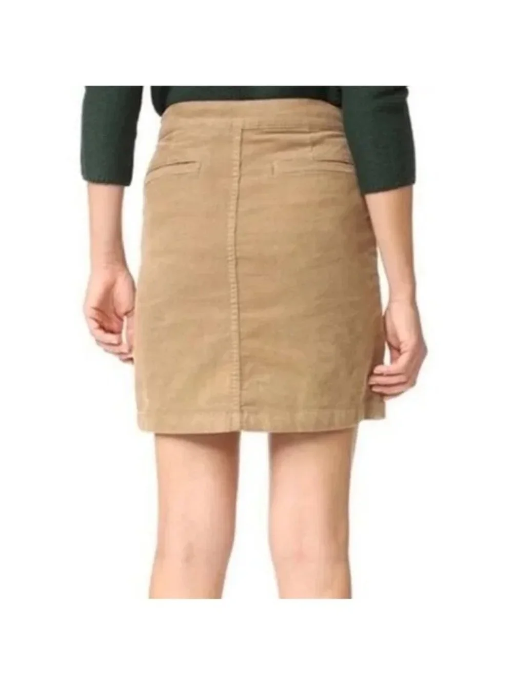 Tory Burch Lucitano Corduroy Snap Front Mini Skirt